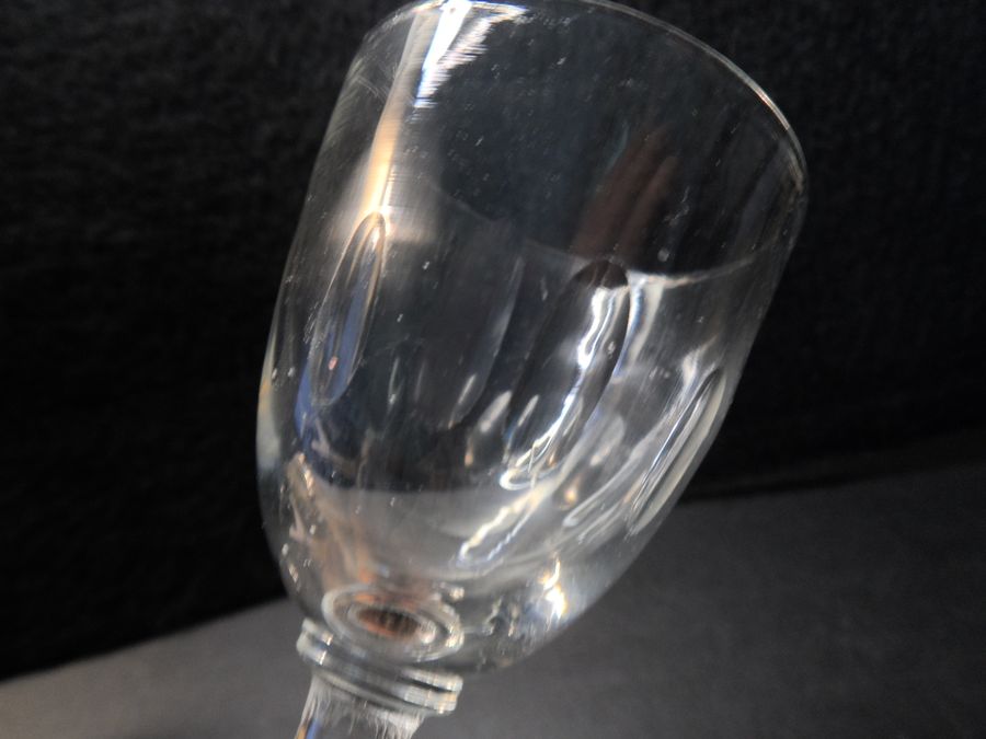 Antique Three Nineteenth Century Tavern Wine Glasses