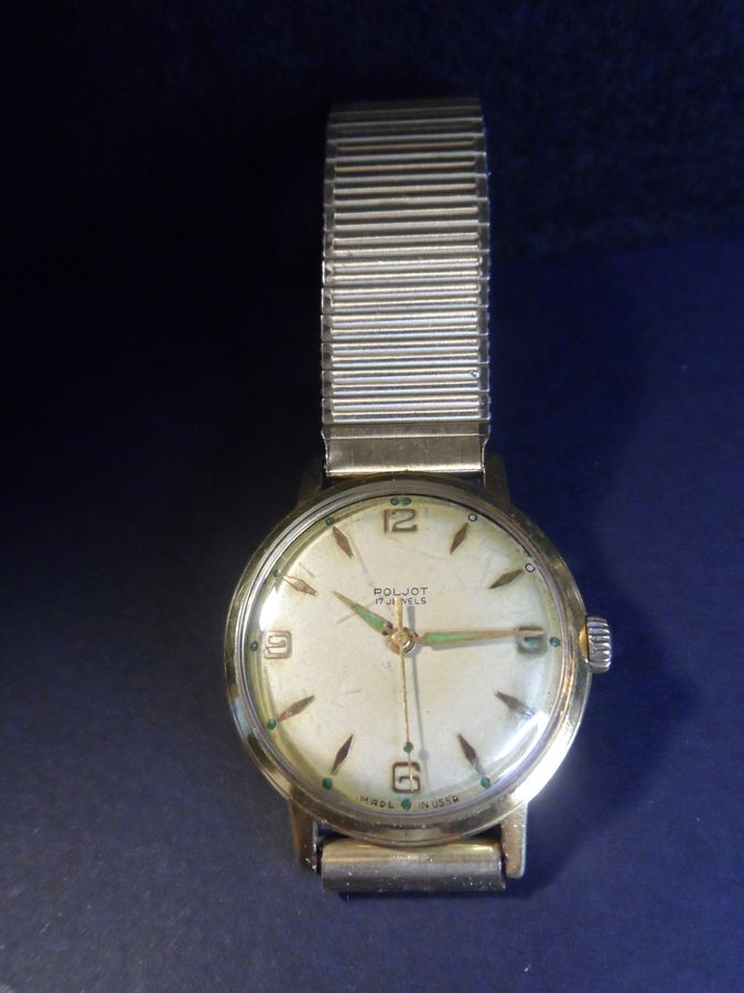 Made in the USSR Vintage Fully Working Poljot 17 Jewel Mechanical Watch