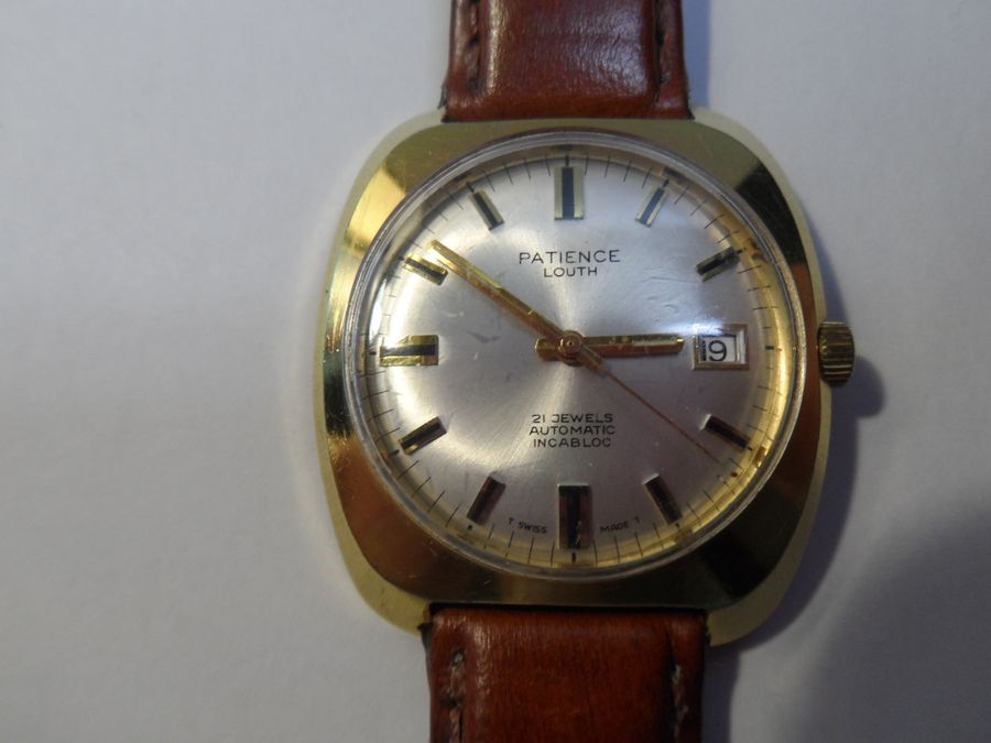 Antique A Rare Vintage Tropicalized Patience Louth Automatic Wrist Watch