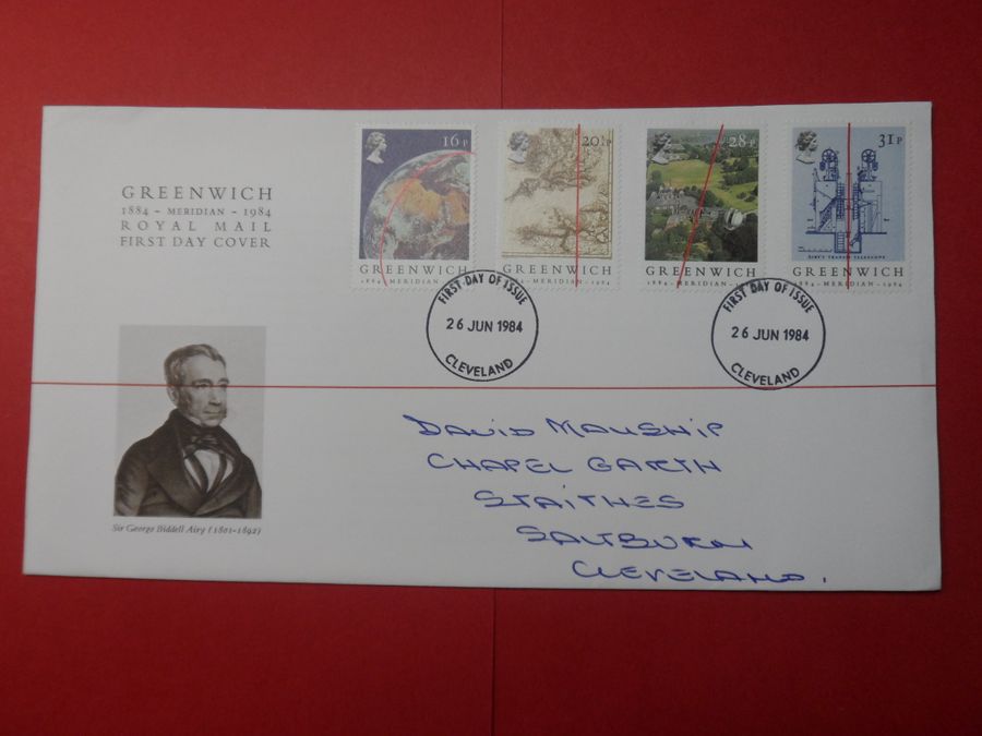 1984 First Day Cover of Greenwich Meridian