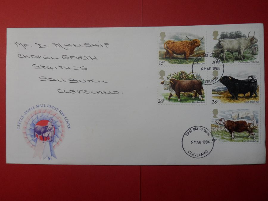 1984 First Day Cover of Cattle Royal