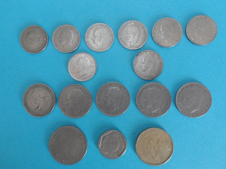 Selection of 50's and 80's Spanish Pesetas