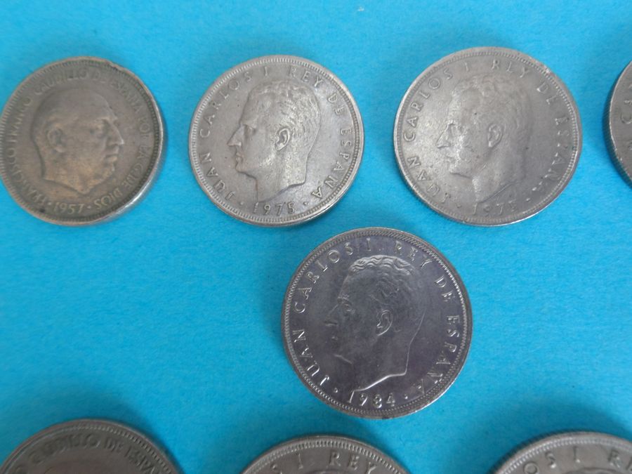 Antique Selection of 50's and 80's Spanish Pesetas