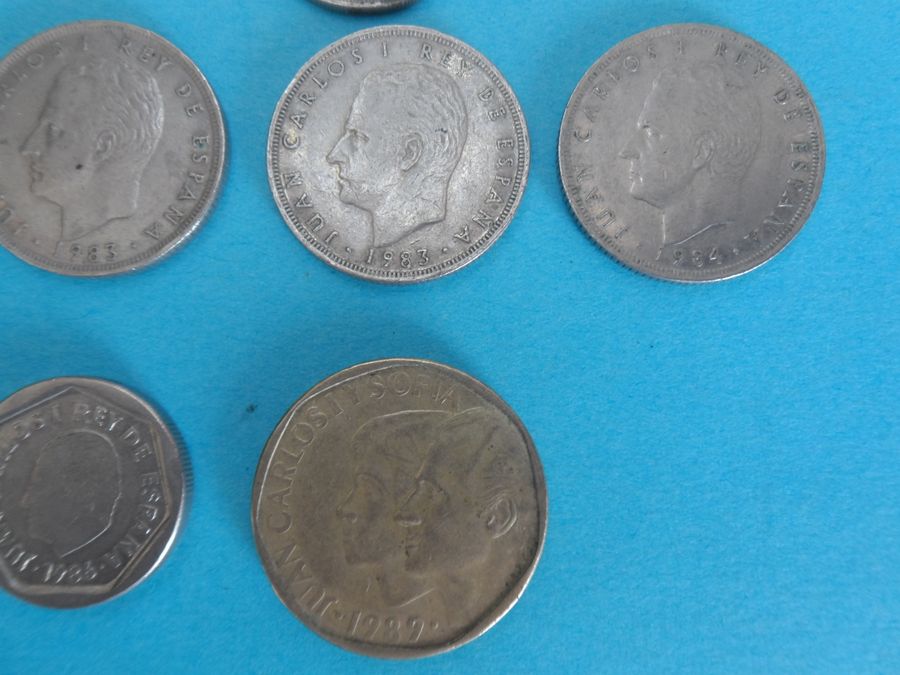 Antique Selection of 50's and 80's Spanish Pesetas