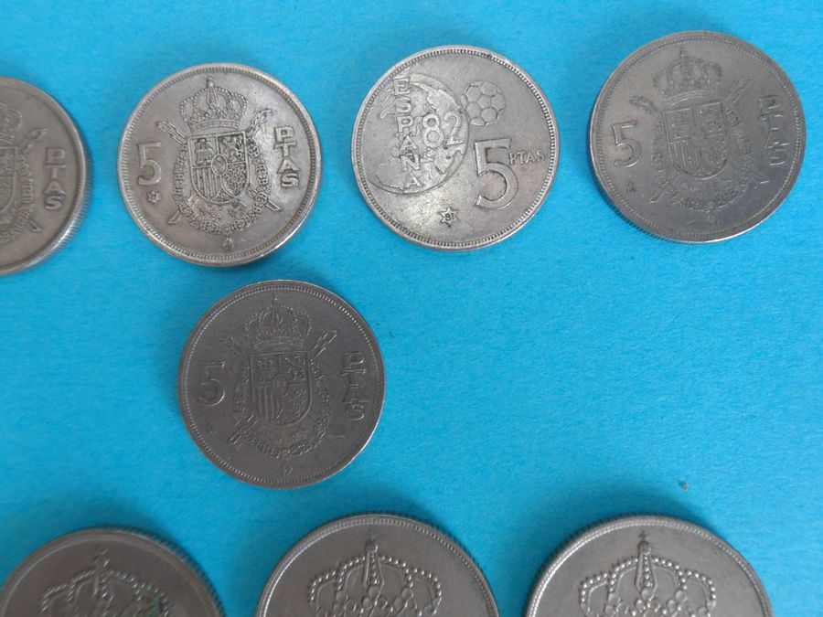 Antique Selection of 50's and 80's Spanish Pesetas