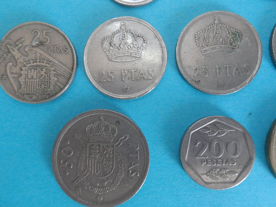 Antique Selection of 50's and 80's Spanish Pesetas