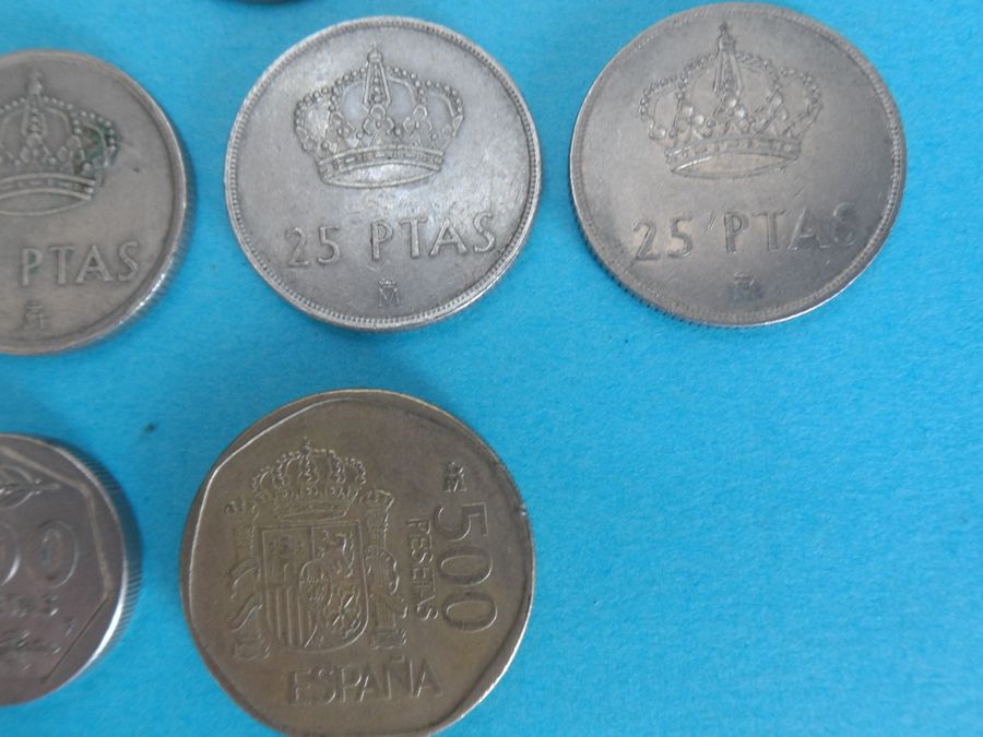 Antique Selection of 50's and 80's Spanish Pesetas