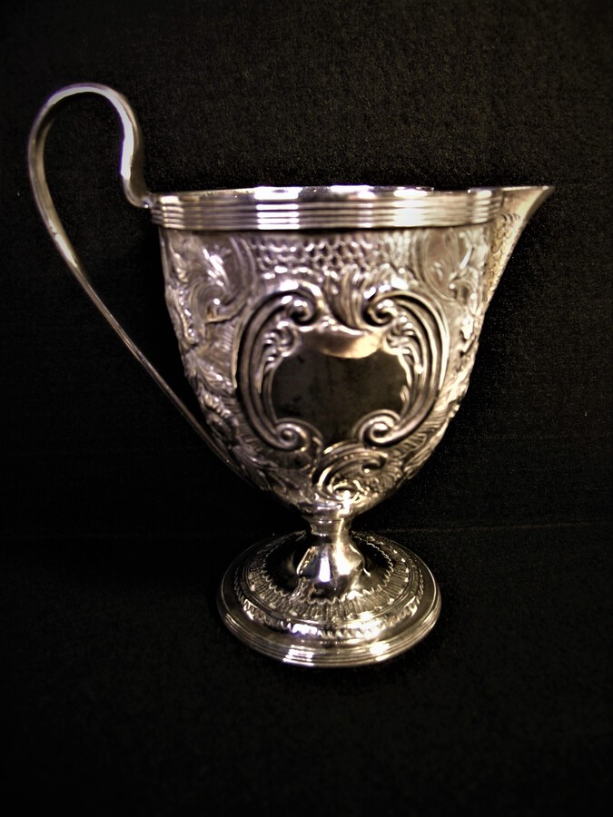Antique Rare 1792 Robert Hennell Solid Silver Creamer Milk Jug
