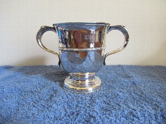 A George II two handled loving cup.