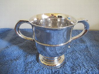 Antique A George II two handled loving cup.
