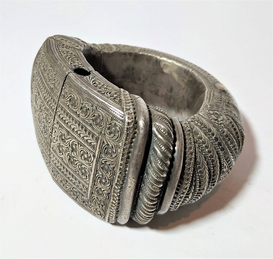 large silver bangles