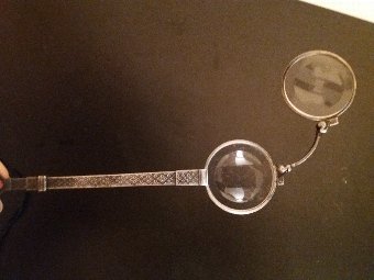 Antique silver monocle