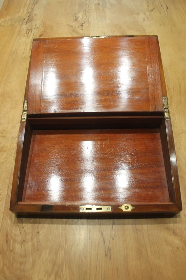 Antique Victorian walnut writing slope