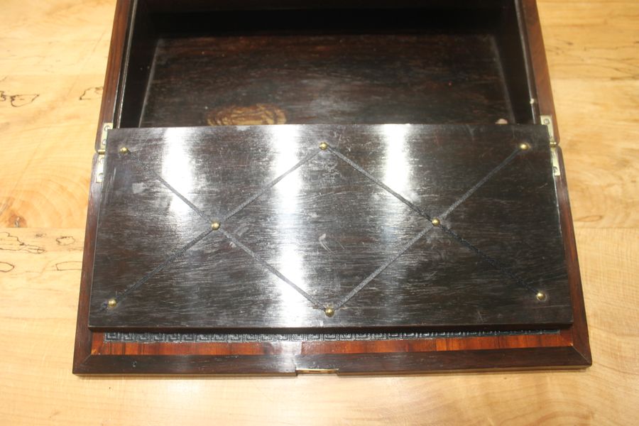 Antique Rosewood and MOP writing slope by George Austin, Dublin