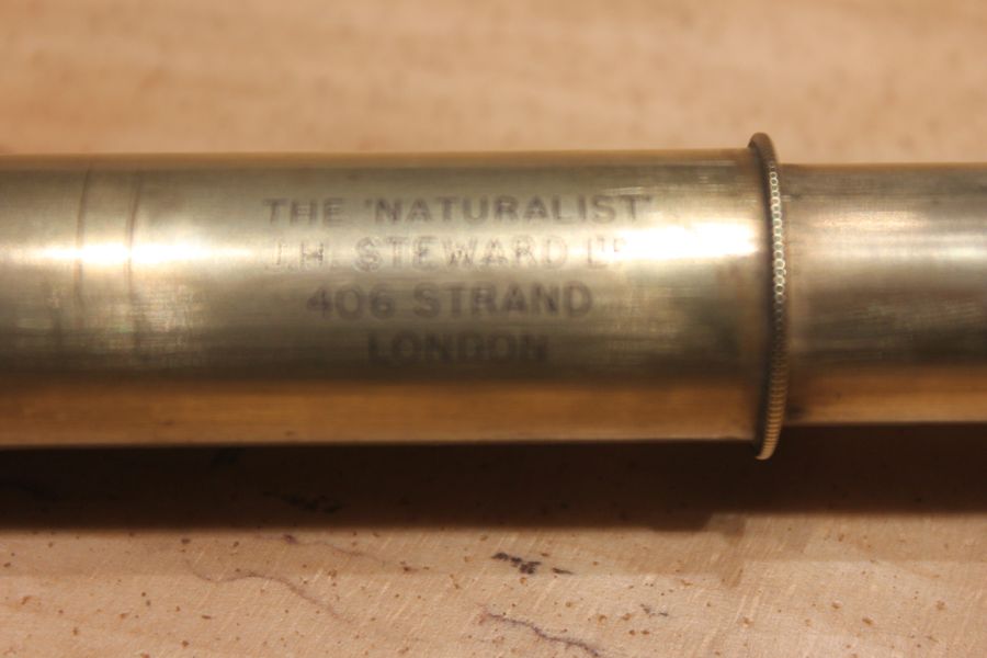 Antique A small pocket Naturalist telescope by J H Steward Ltd, London