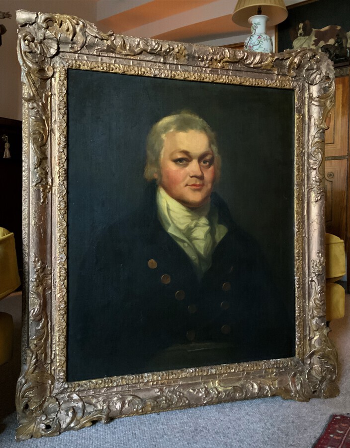 Circle/Pupil Sir Henry Raeburn (1756-1823) Oil Portrait Painting Of Mr Bartley
