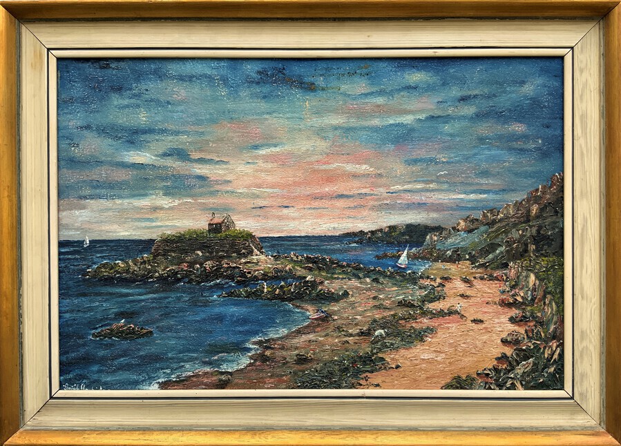 Aberffraw Bay, Wales - A Fine Vintage Impressionist Welsh Seascape Oil Painting