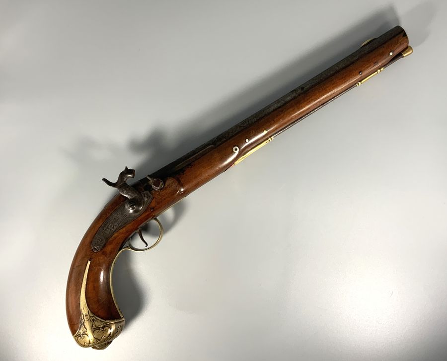 A.W Spires - EXCEPTIONAL 19thc REGENCY PERIOD SMOOTH-BORE PERCUSSION PISTOL