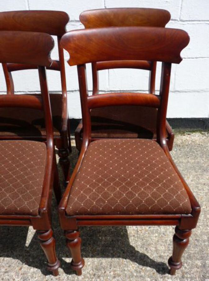 Antique Set of 6 Early Victorian Dining Chairs