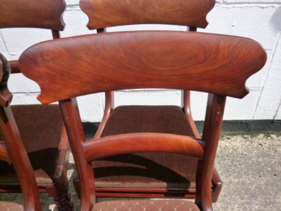 Antique Set of 6 Early Victorian Dining Chairs