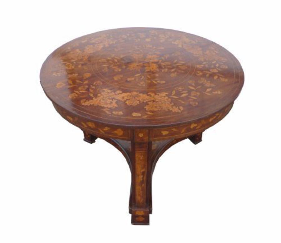 18th Century Dutch Marquetry Table 