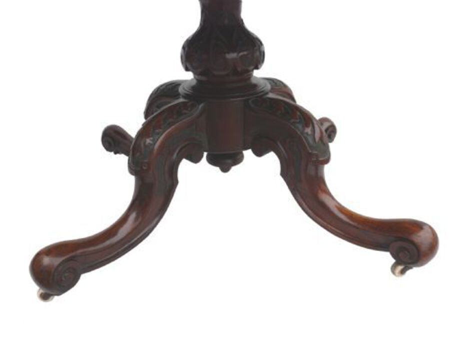 Antique Victorian Burr Walnut Breakfast Table 