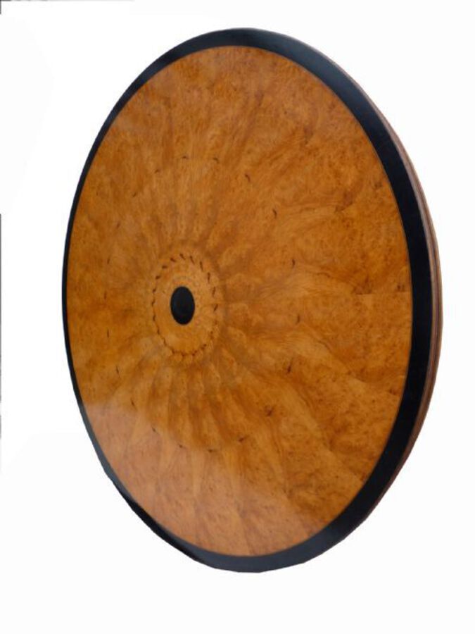 Antique Edwardian Satinwood Round Dining Table
