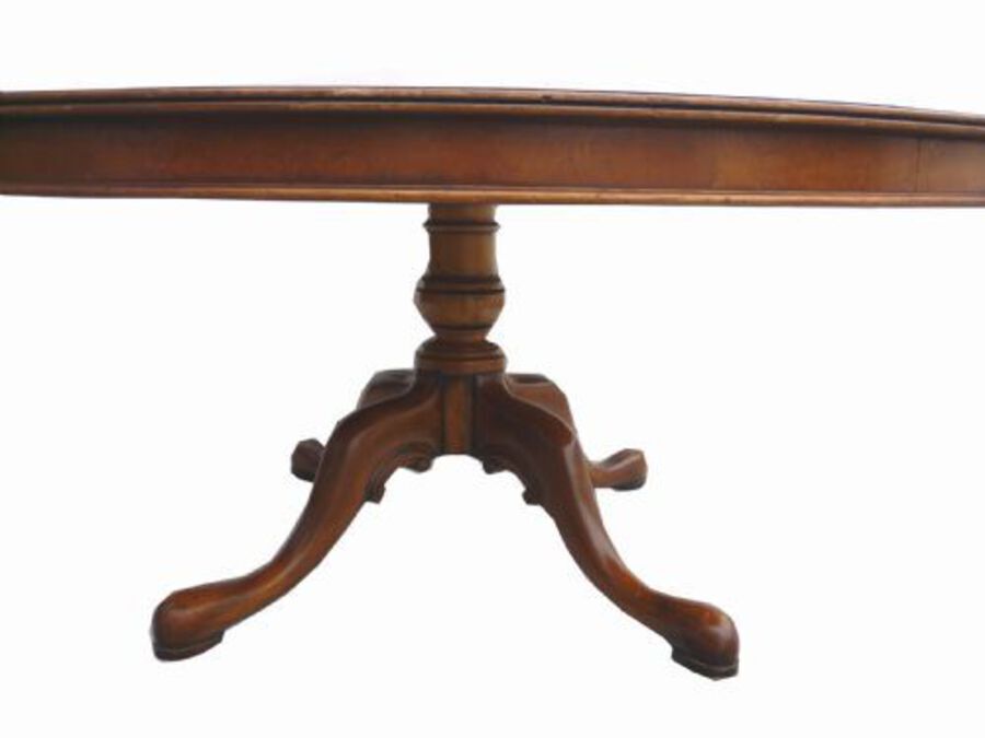 Antique Edwardian Satinwood Round Dining Table