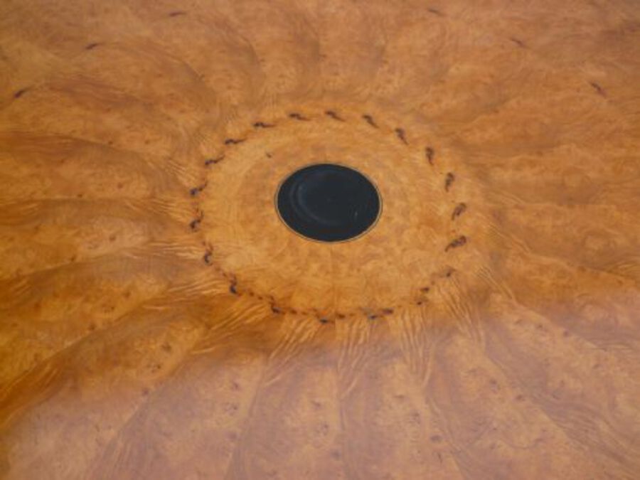 Antique Edwardian Satinwood Round Dining Table