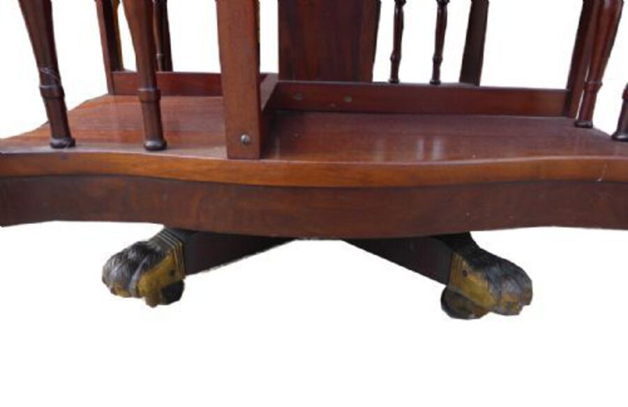 Antique Edwardian Mahogany Revolving Bookcase