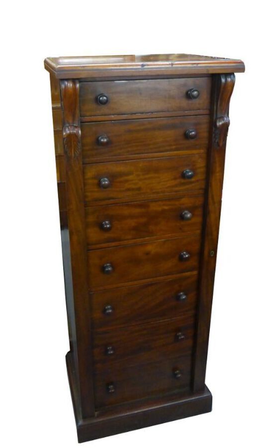 Victorian Mahogany Wellington Chest