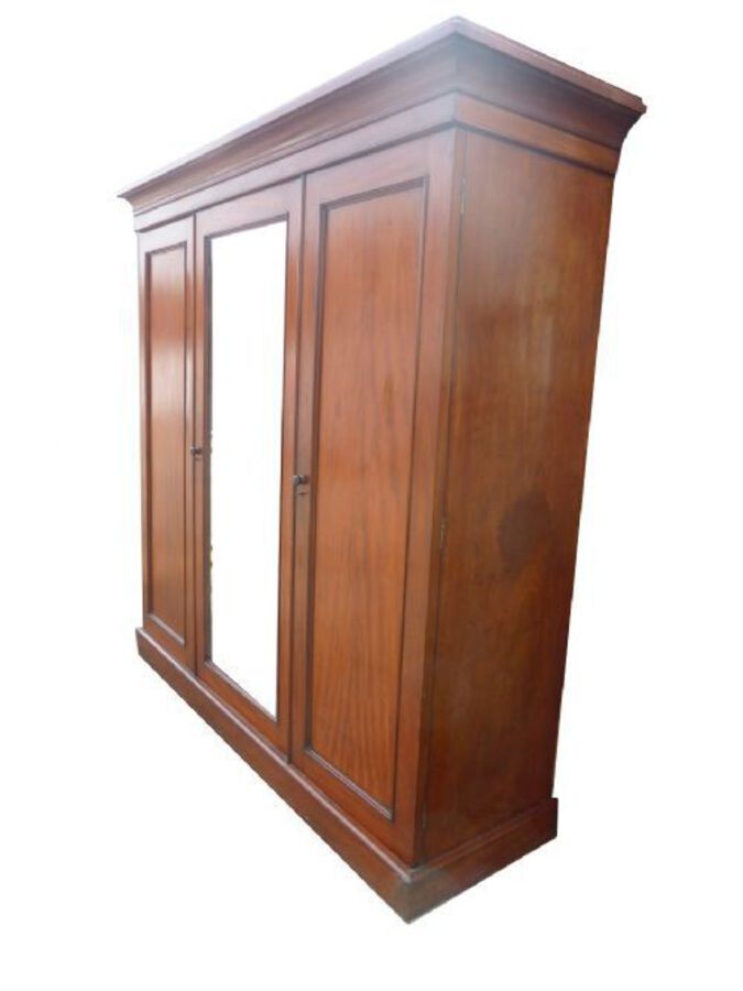 Antique Victorian Triple Wardrobe