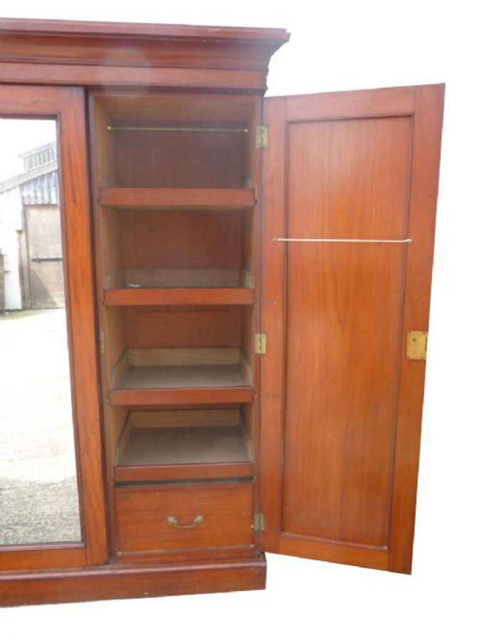 Antique Victorian Triple Wardrobe