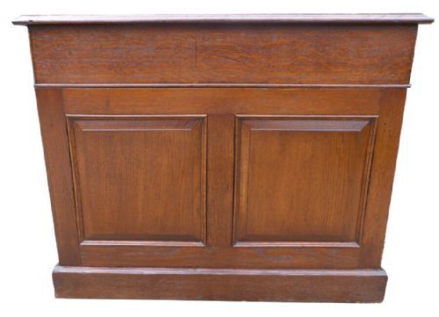Antique Antique Edwardian Oak Pedestal Desk