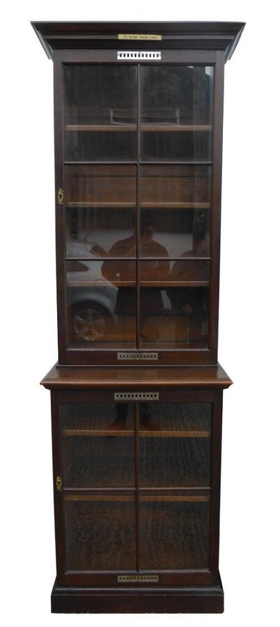 Antique Pair of Solid Oak Bookcases