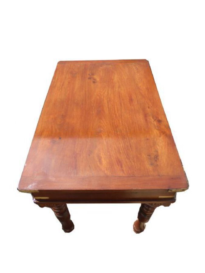 Antique Early Victorian Mahogany Travelling Campaign Desk