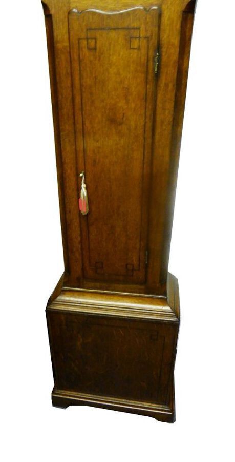Antique Early 19th Century Oak Cased Grandfather Clock