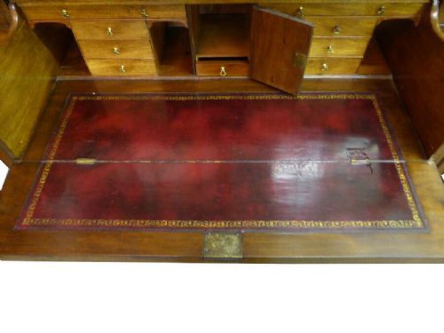Antique Small George III Secretaire Breakfront Bookcase