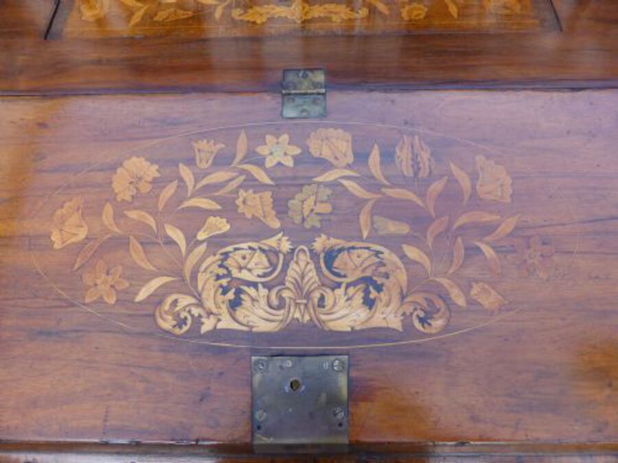 Antique 18th Century Dutch Marquetry Bureau