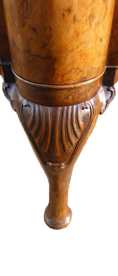 Antique Burr Walnut Shaped Chest of Drawers