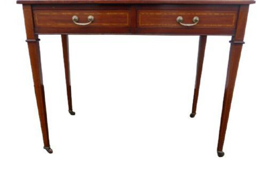 Antique Edwardian Mahogany Carlton House Style Desk