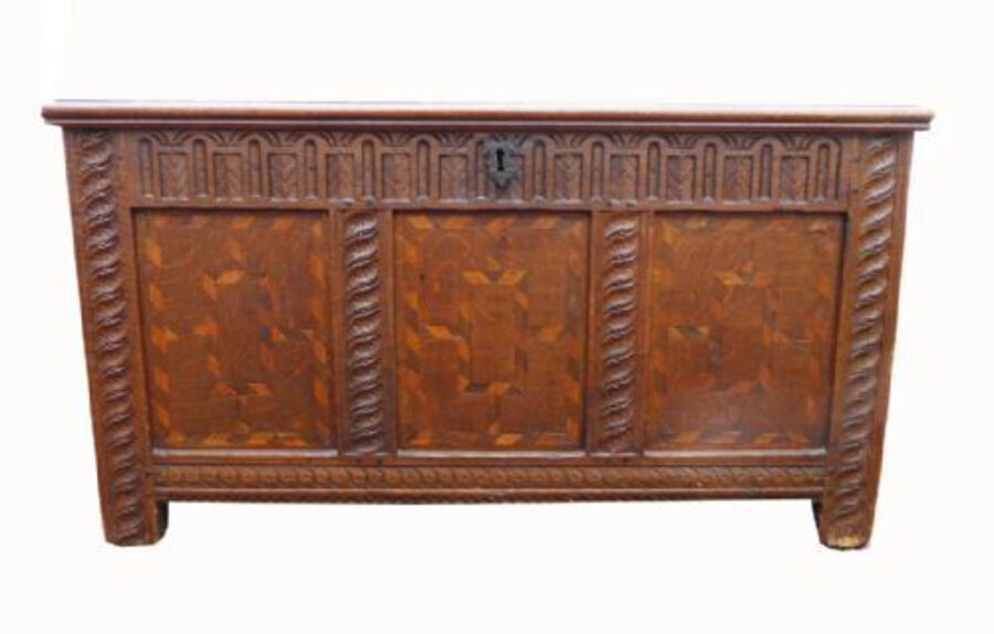 Antique 18th Century Oak Coffer