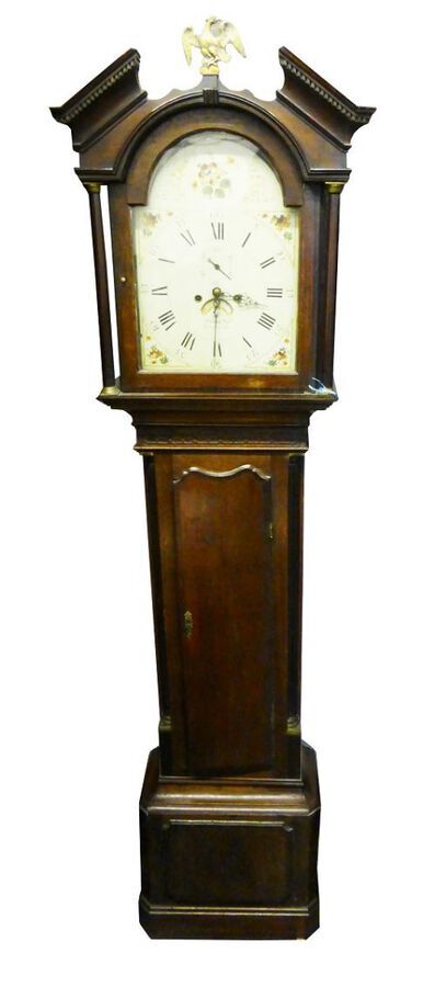Oak Grandfather Clock by Mann &amp; Wall of Coventry Circa 1785