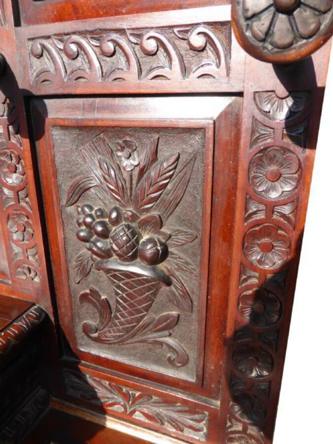 Antique Superb Quality Solid Mahogany Victorian Hall Stand