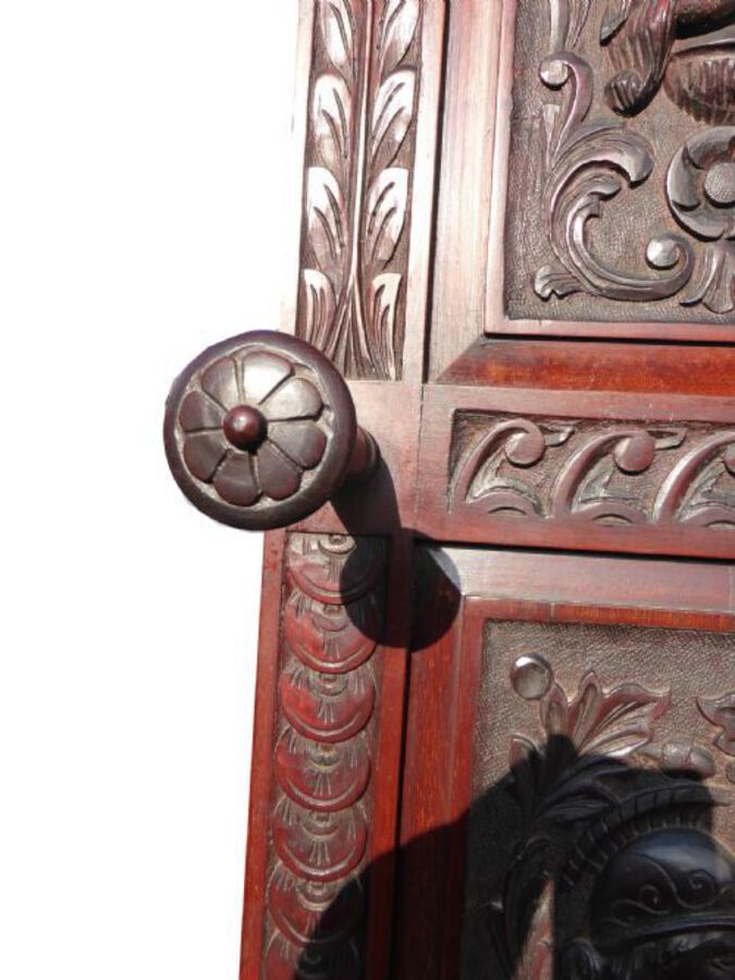Antique Superb Quality Solid Mahogany Victorian Hall Stand