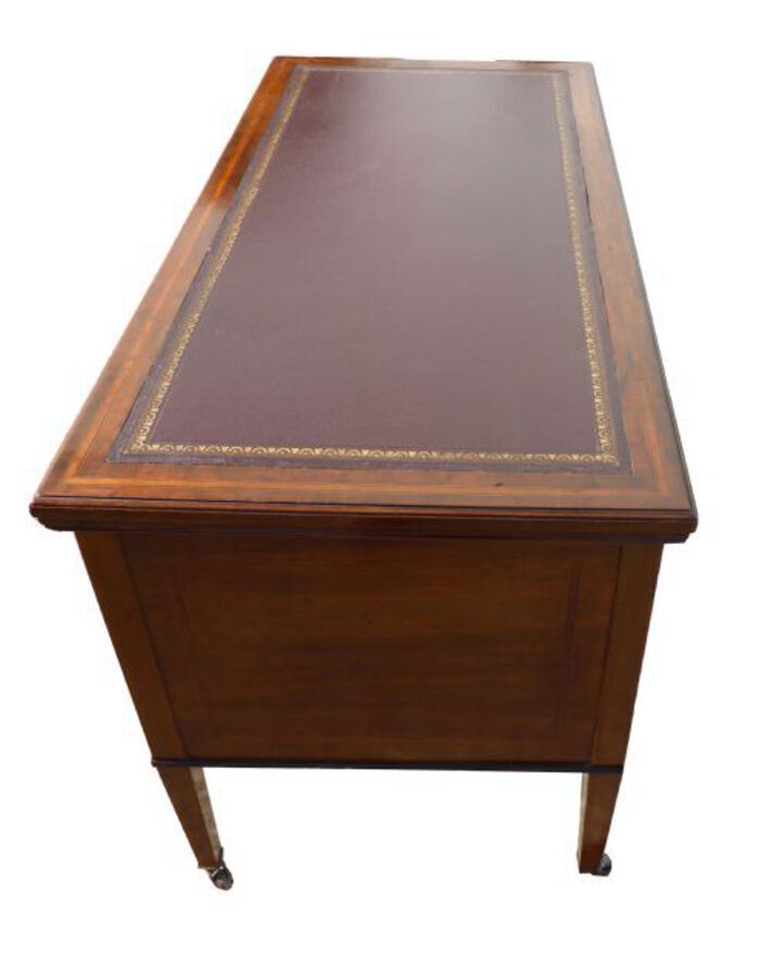 Antique Edwardian Marquetry Inlaid Writing Table
