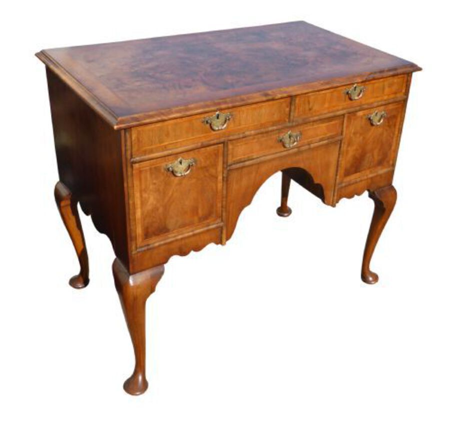 19th Century Burr Walnut Lowboy