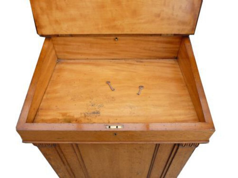 Antique William IV Oak Sliding Top Davenport