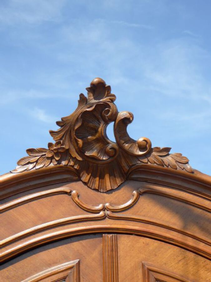 Antique 19th Century French Walnut Rococo Bedroom Suite