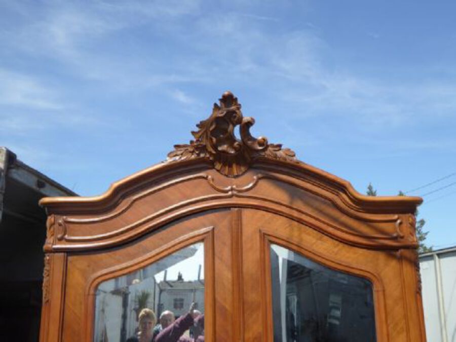 Antique 19th Century French Walnut Rococo Bedroom Suite